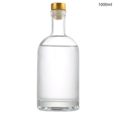Willow Glass Gin / Juice Bottles with Gold Stopper 1000ml (20 Pcs/Ctn)