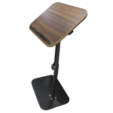 C-Shaped Adjustable Pedestal Side Table Night Stand with 360° Rotating Top