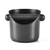 Olmecs Big Coffee Knock Box Shock-Absorbent Durable Barista Style With Removable Knock Bar and Non-Slip Base (Black)