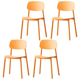 Olmecs Modern Plastic Side Chair 32"H Dining Chair without Armrests for Restaurants 4Pcs