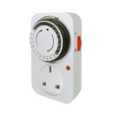 24-Hour Mechanical Timer Socket | Programmable Power Outlet for Home and Office Appliances