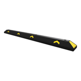 Olmecs Parking Wheel Stop 183CM Black | PVC Heavy Duty Parking Curbs with Yellow Reflector