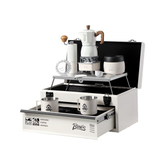 Outdoor Double Layer Suitcase Moka Pot 11-Piece Set