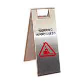 Olmecs Stainless Steel Warning Sign Board for Safety