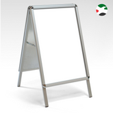Olmecs A1 Aluminium Pavement Display Board with Snap Frame - Silver