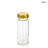 Glass Jar for Kitchen Storage with Air Tight Gold Cap 200ml (105Pcs/Ctn)