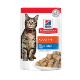 Hill's Science Plan Adult Wet Cat Food Ocean Fish Pouches (12x85g)
