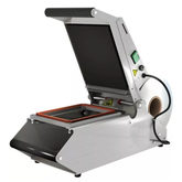 Food Sealing Packing Machine, Manual Sandwich Tray Heat Sealing Machine Equipped with an Adjustable Bi-Format Mold