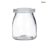 Willow Clear Glass Jars With PE Lids, Glass Yogurt/Pudding/Jam/ Jelly/ Honey Container 200ml (105Pcs/Ctn