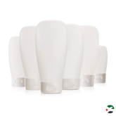 Willow 12Pcs 100ml/3.4oz Clear Plastic Empty Refillable Cosmetic Soft Tubes Squeeze Travel Bottle with Flip Cap