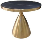 Olmecs round tea table/cofee table (black/gold)