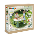 Smoby Life Sand & Water Play Table, Outdoor Sensory Play Table with 2 Removable Trays