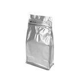 Gold Color Coffee Pouches with valve, Flat Bottom Pull Tab Zipper 500g (25 Pc Pack) - Willow