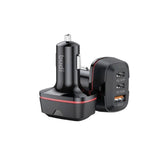 budi CC616RB 60W Dual USB-C PD and QC3.0 Car Charger - Black
