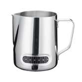 Olmecs 550ml Milk Frother Stainless Steel Jug with temprature lable Steaming Pitcher for Milk, Coffee, Cappuccino,