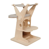 ALL FOR WAN'S LIFE Zolux Cat Lodge 5 Cat FSC Tree, Size 90 cm