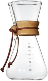 Olmecs 600ml Pour Over Coffee Maker 8 Cup Classic Series Coffee Dripper Brewer Glass