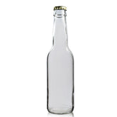Wholesale 330ml Clear Glass Bottle With Caps 80 Pcs Carton