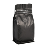 Stand Up Coffee Pouch / Flat Bottom Coffee Pouch with One Way Degassing Valve and Reusable Side Zipper (4oz, 120g, 50 Pc Pack)