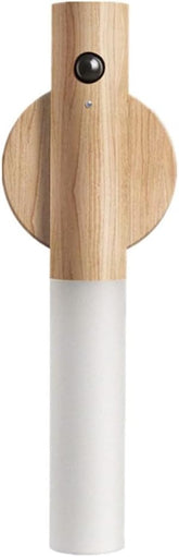 Indoor LED Night Light with Motion Sensor Wooden Wall Light Magnetic USB - Olmecs