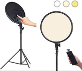 FM-15RS 15inch LED Ring Light with Tripod Stand Dimmable Makeup Selfie Ring Light for Studio Portrait