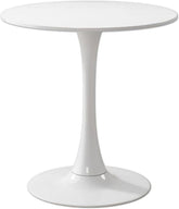 Olmecs white Round Dining Table, 60 CM Modern Tulip Kitchen Table 2.2CM