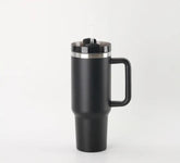 Liying 40 oz S.Tumbler with Handle and Straw Insulated Cup Travel (Black)