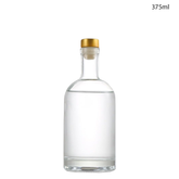 Willow Glass Gin / Juice Bottles with Gold Stopper 375ml (30 Pcs/Ctn)