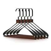 Willow 5Pc Pack 360° Hook Wire Jambo Walnut Hangers
