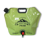 Collapsible Water Storage Bag 8L, BPA Free Foldable Water Container with Faucet Spigot