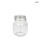 Willow Clip Top Glass Jars Perfect for Dry Food, Coffee Beans & Tea Bags 500ML (24Pc/Ctn)