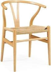 Olmecs Mordern Solid Wood Dining Chair for Kitchen (Light brown 2)