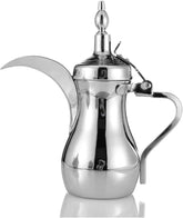 Liying Stainless Steel Arabic Coffee Pot 12 oz, Stovetop safe (Silver)…
