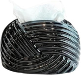 Liying Ceramic Rope Design Tissue Box (Black)