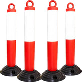 Olmecs Traffic Safety Plastic Delineator Post Red 76CM Flexible Warning Post