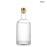 Willow Glass Gin / Juice Bottles with Gold Stopper 500ml (24 Pcs/Ctn)