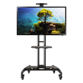 Professional Rolling Mobile Stand for Large TV Presentation Rooms and Video Conferencing
