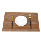 PVC Non Slip Heat-Resistant Placemats for Dining Table (10Pc Set)