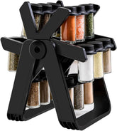 The Most Efficient and Convenient Spice Rack Set: Ferris Wheel Design with 18 Jars