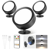 EZVALO LED Wall Mounted Lights, 5500mAh Rechargeable Wall Sconces Lamp (3 Pack)