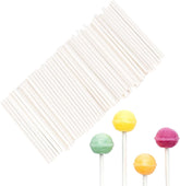 Willow 100 Pcs White Lollipop Sticks 4/6/8 Inch Cake Pop Sticks Candy Sticks for Cake Pops Paper Lollipop