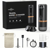 Portable Coffee Maker, Rechargeable 2 in 1 Small Travel Espresso Machine