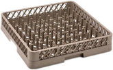 Plate Basket with 64 Fingers, Flush Basket for The Gastro Dishwasher - Brown (50x50x10 Cms)