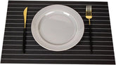 PVC Washable Mats for Dining Table - 45x30 cm Placemats Heat-resistant (10Pc Set)