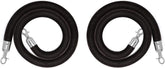 2 Pack Velvet Stanchion Rope , Crowd Control Ropes Barrier with Silver Hooks - Olmecs