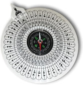 Handheld Qibla Compass Islamic Prayer Compass with Booklet