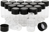 Willow Clear Liquid Sampling Glass Bottles with Black Screwcap 3ml (36Pc Pack)