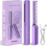 Rechargeable Mini Hair Straightener Brush