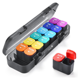 Fullicon Moisture-Proof Pill Boxes 7 Day 2 Times a Day