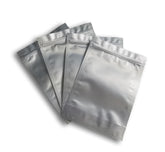 Willow Gusset Zip Seal Mylar® Bags Silver 50Pc Pack